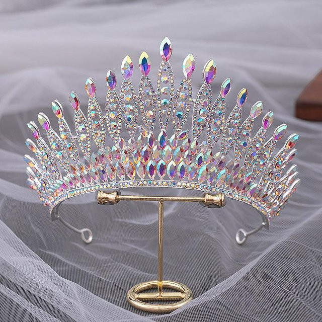 DIEZI Tiara Krone, Kristall, Mehrfarbig, Damen - Bild 1