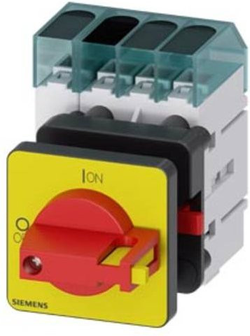 Siemens Lasttrennschalter 4polig Rot Gelb 25 A 16 mm² 690 V/AC 3LD31500TL13 - Bild 1