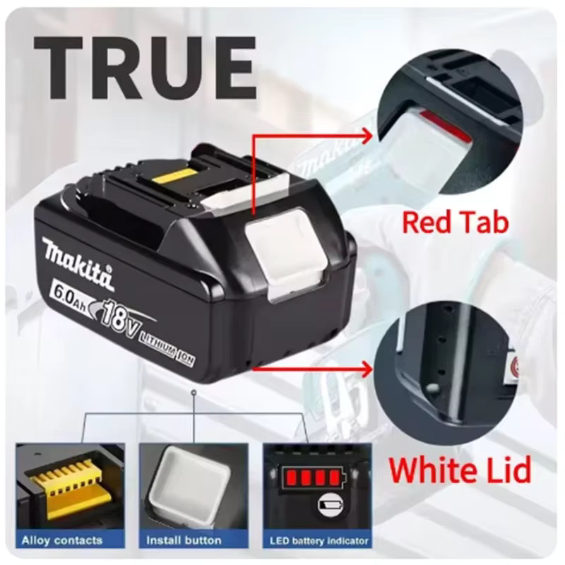 Makita 18V 6,0Ah Lithium-Ionen-Akku für LXT-System in Schwarz - Bild 4