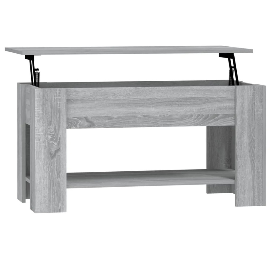 vidaXL Couchtisch Grau Sonoma in moderner Optik mit Lift-up-Funktion, B/T/H: 101 x 49 x 52 cm - Bild 2