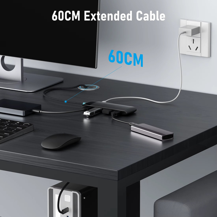 Lemorele 5-in-1 USB C Dockingstation mit USB 3.2 10 Gbit/s für MacBook, Tablet und Mobiltelefone - Bild 5