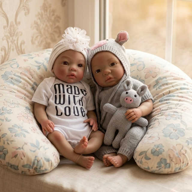 OtardDolls Silikon-Reborn-Puppe, dunkelhäutig, 1-teiliges Set - Bild 1