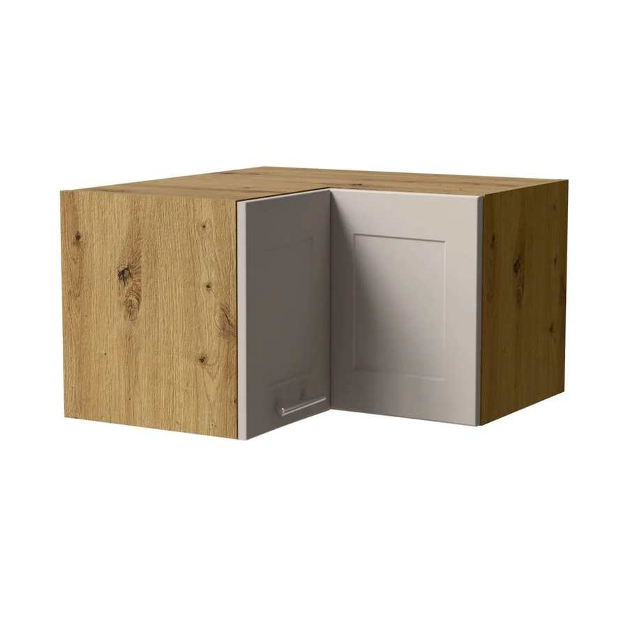 Feldmann-Wohnen Eckhängeschrank Oslo in Eiche Artisan und Kaschmir Matt mit Soft-Close-Türen, B/T/H: 60 x 60 x 36 cm - Bild 2