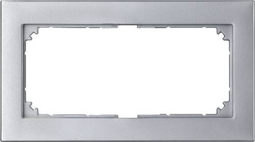 Merten Rahmen Abdeckung System M aus Aluminium in Silber - Bild 1
