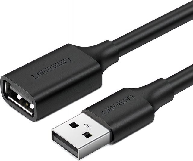 UGREEN USB-Verlängerungskabel US103 USB-A auf USB-A, Schwarz, 3 m - Bild 1