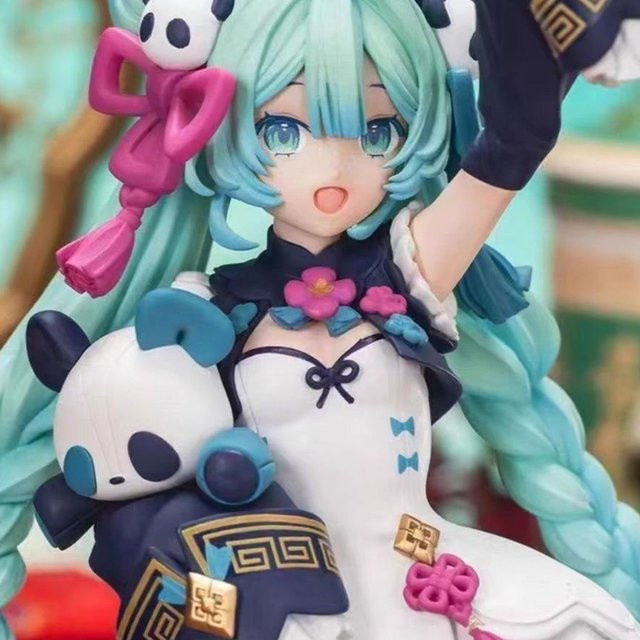 Panda Mädchen Anime Sammlerfigur, Kunststoff, Bunt / Mehrfarbig - Bild 1