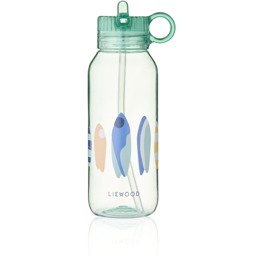 Liewood Yang Tritan-Wasserflasche mit Strohhalm, Farbe: Light Peppermint/Grün, 500 ml - Bild 1