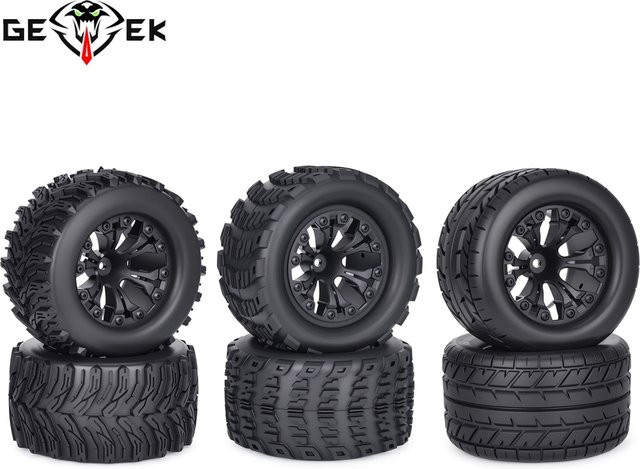 MALOM RC Gummiräder, 4-teiliges Set, Schwarz - Bild 1