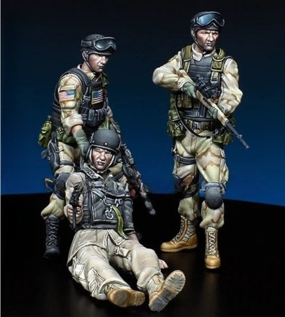 JIJIE Somalia US Military Operation Gothic-Schlange, Modellbausatz, 1:35, 3-teiliges Set - Bild 1