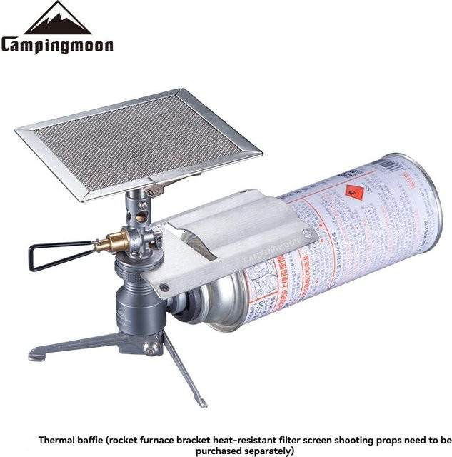 CAMPINGMOON ST-2311/ST-JCB Hitzeschild aus Metall für Gasgrills und Gasherde in Silber - Bild 1