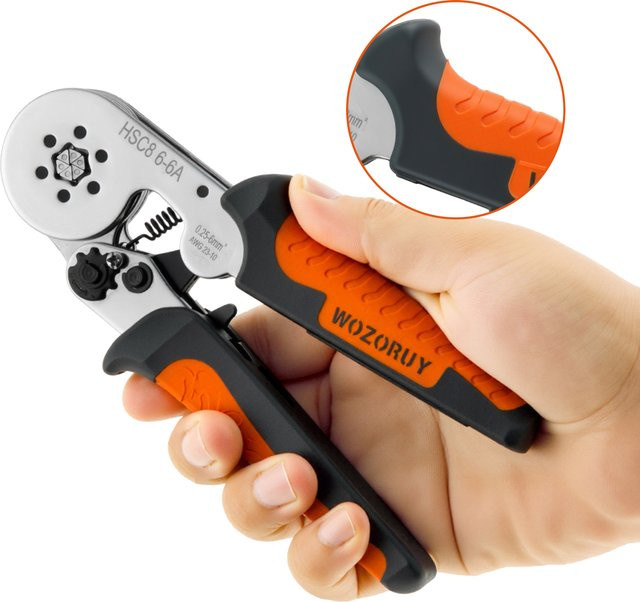 WOZOBUY Einstellbarer Automatischer Drahtabisolierer und Crimper für Aderendhülsen sowie Kabelschneider zur Kabelverbindung und Reparatur - Bild 1