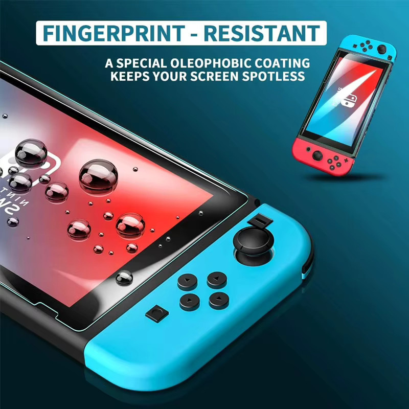 Gehärtetes Glas Display Schutzfolie für Nintendo Switch OLED und Nintendo Switch Lite in Transparent - Bild 2
