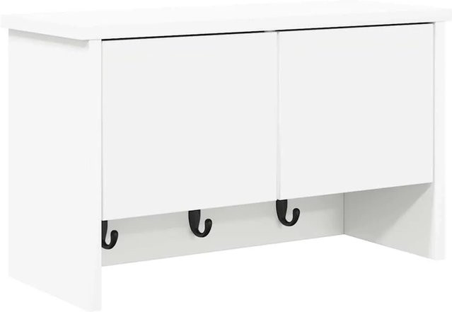 vidaXL Wandmontierter Nachttisch in Weiß aus Holzwerkstoff, B/T/H: 50 x 20 x 30 cm - Bild 1