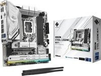 ASRock B860M Steel Legend WiFi Mainboard Micro ATX LGA1851 DDR5 Silver/White - Bild 1