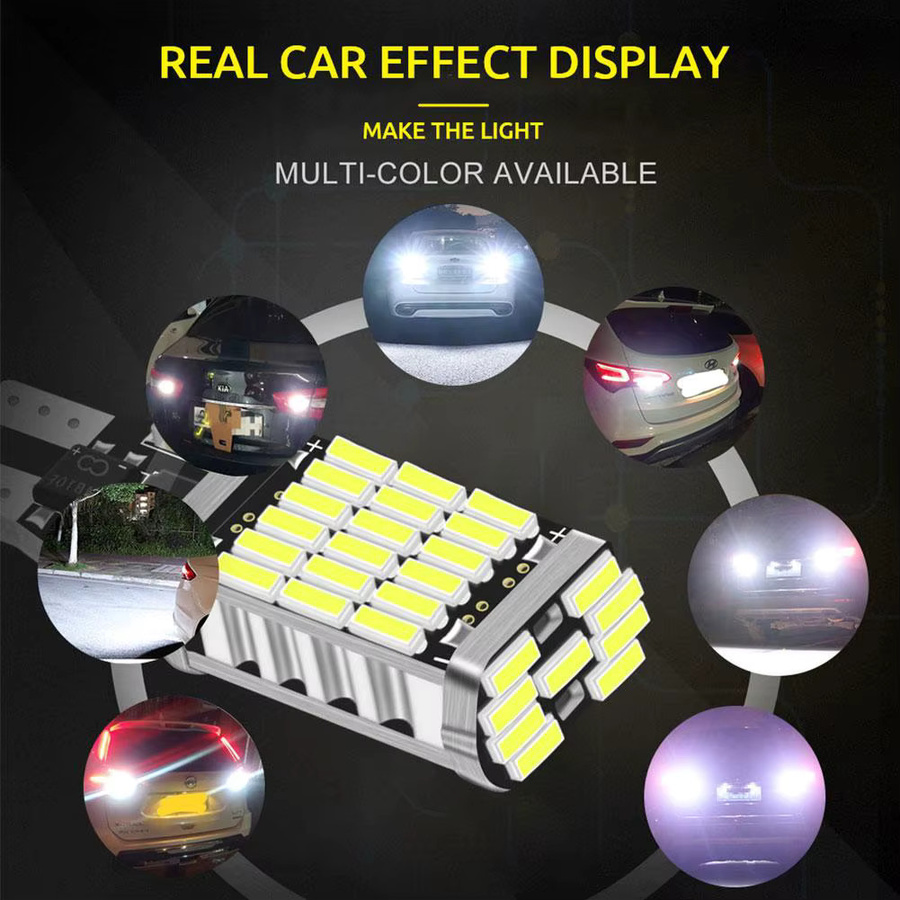 Hochleistungs LED Autolampen T15 W16W 921 912 T16 902 für Rückfahrlicht, 1200 Lumen, 6000 K Kaltweiß, 45 SMD 4014 Chips - Bild 4