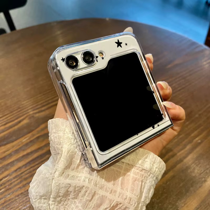 Transparente Schutzhülle mit Bergkarten-Print für Samsung Galaxy Z Flip 8 7 FE 6 5 4 - Bild 3