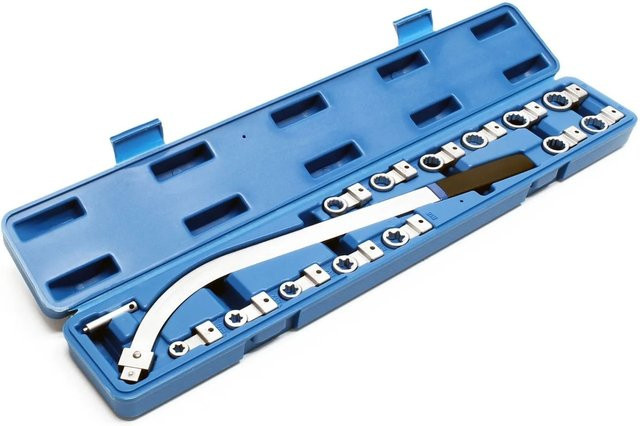 Xpotool Spannrollenschlüssel Set in Blau mit E-Profil Ringschlüssel 12-19mm - Bild 1