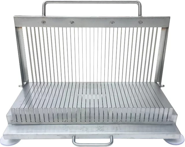 YunlinLi Manueller Slicer aus Edelstahl mit Doppel-Klinge in Silber - Bild 1