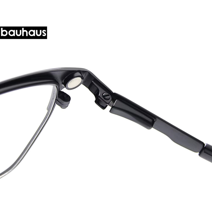 Bauhaus X202 Korrektionsbrille, Vollrand, quadratisch, schwarz, Männer - Bild 2