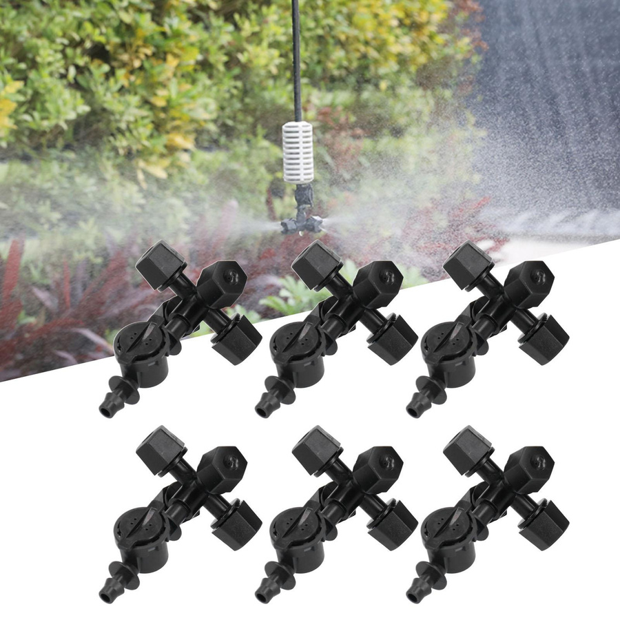 10er-Set mfySpace G1 8 Zerstäuber Sprühdüsen für Gewächshäuser und Gartenbewässerung in Schwarz - Bild 5