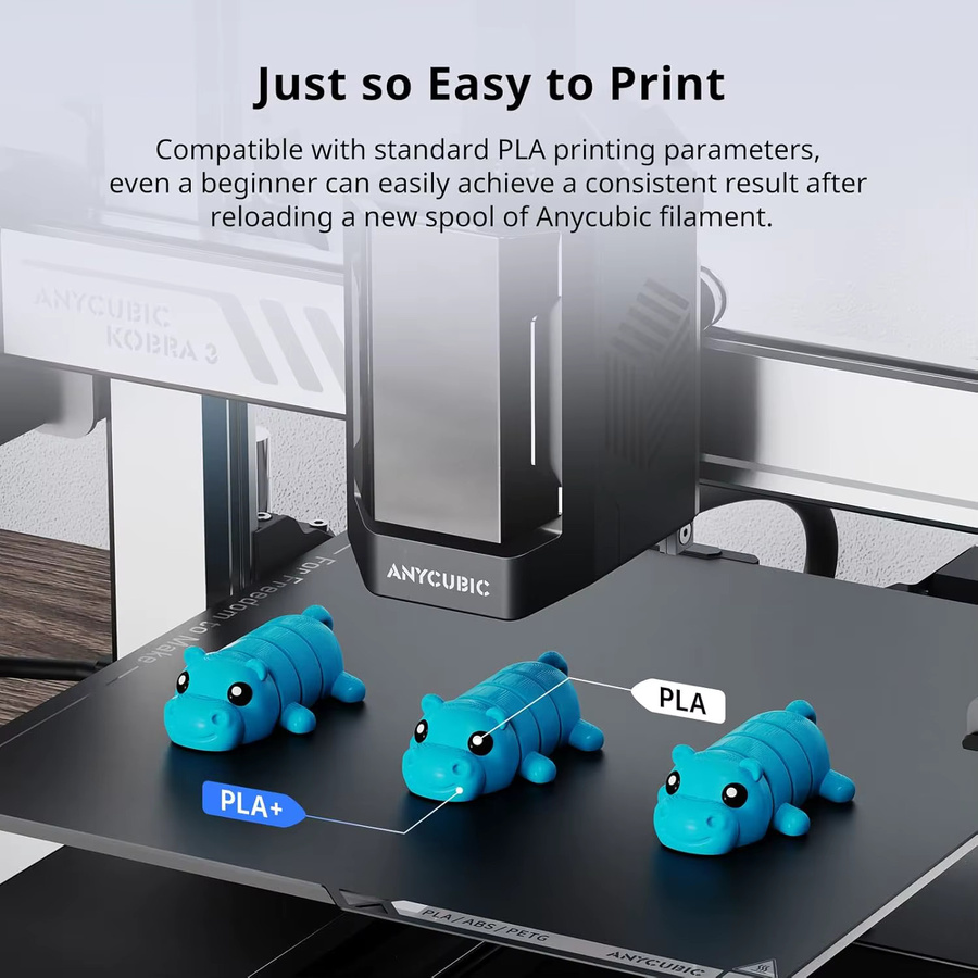DINGSUN 3D 3D-Drucker-Filament PLA Plus Weiß, 1,75 mm, für FDM-Drucker - Bild 4