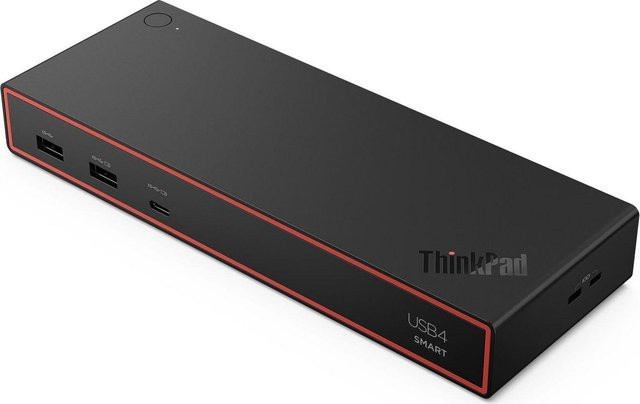 Lenovo ThinkPad USB4 Smart Dock 5500 Dockingstation mit 135W Adapter, Schwarz (40BC0135DE) mit USB-C, HDMI, DisplayPort und Ethernet/LAN - Bild 1