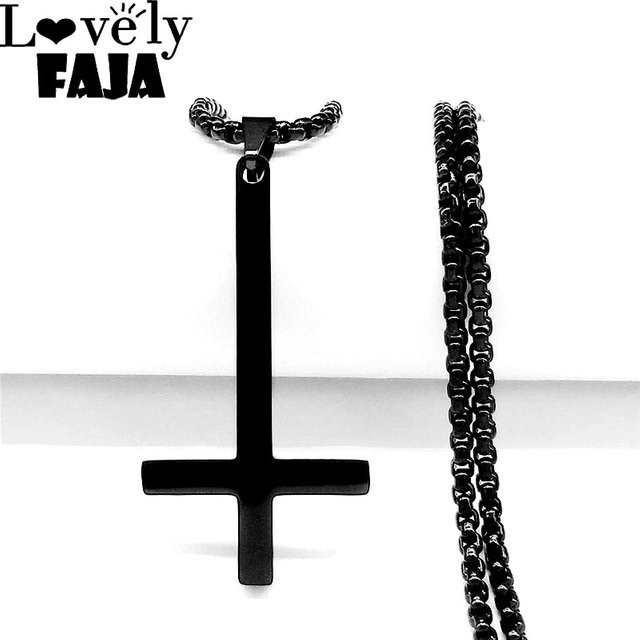 Lovely FAJA Halskette Edelstahl, Schwarz, Unisex - Bild 1