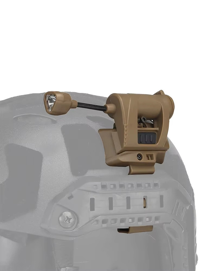 BOOIU Taktische LED-Taschenlampe mit vier Modi und IR-Lampe als Helmleuchte für Outdoor, Jagd und Nachtbeleuchtung - Bild 5