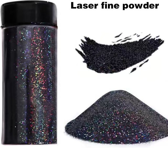 SAUA Glitzerpulver, Schwarz, Glänzend, Unisex - Bild 1