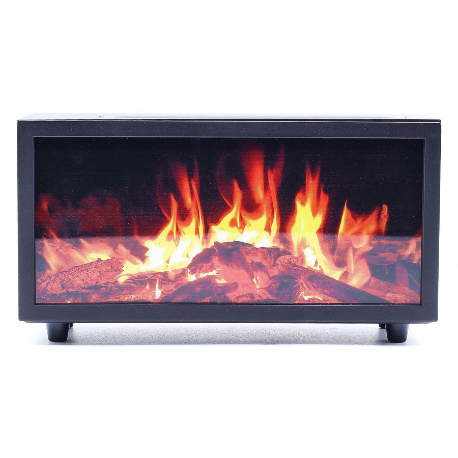 SHAMTAM Ultraschall-Diffusor mit Flammen-Effekt und Vogelgesang, USB-Betrieb, Schwarz - Bild 3