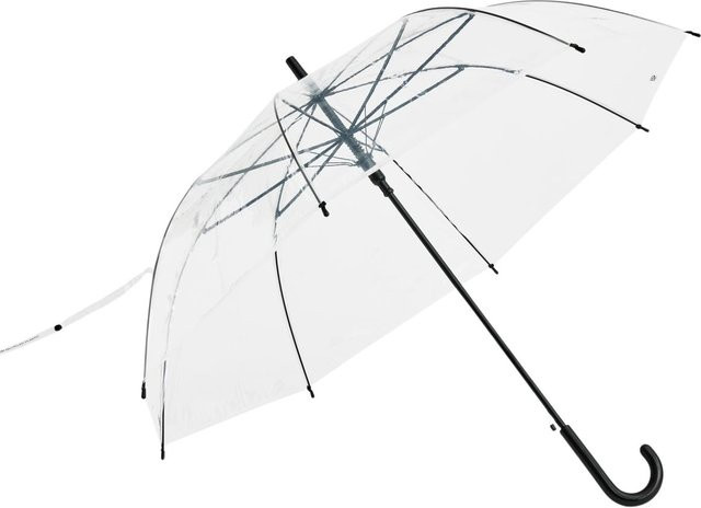 HAY Canopy Regenschirm in Schwarz und Transparent aus Kunststoff - Bild 1