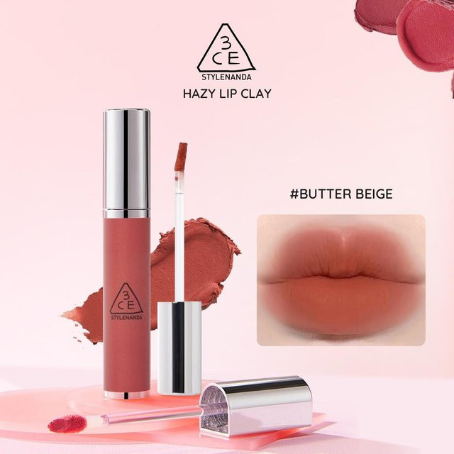 3CE Hazy Lip Velvet Blur Lip, Butter Beige, 4g - Bild 1
