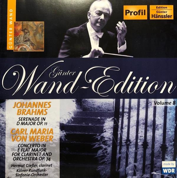 CD Carl Maria von Weber und Johannes Brahms Gunter Wand Edition Profil Edition Klassik - Bild 1