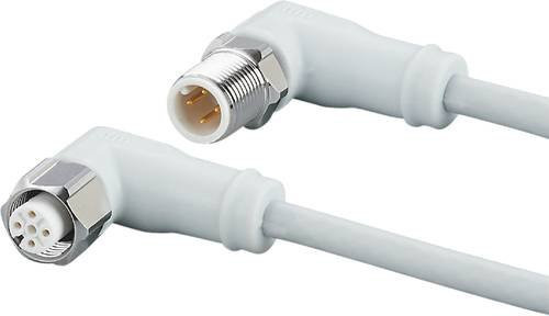 Ifm Electronic EVF516 Verbindungsleitung mit gewinkeltem Stecker und gewinkelter Buchse, 4-polig, 10 m Länge - Bild 1