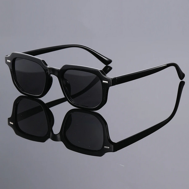 CAIPAI Sonnenbrille Rechteckig, Vollrand, Schwarz, Herren, Kunststoff - Bild 1