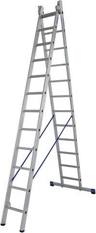 Krause Mehrzweckleiter STABILO aus Aluminium in Silber mit 24 Sprossen - Bild 1