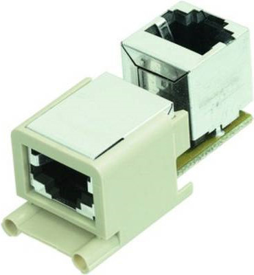 Harting Han Brid-RJ45 C-F WDF Ethernet LAN Kabel in Beige - Bild 1