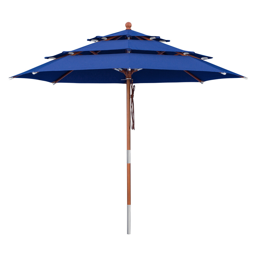 anndora Sonnenschirm Ocean Brise in Navy Blau, rund, 3 Etagen, Durchmesser: 300 cm - Bild 1