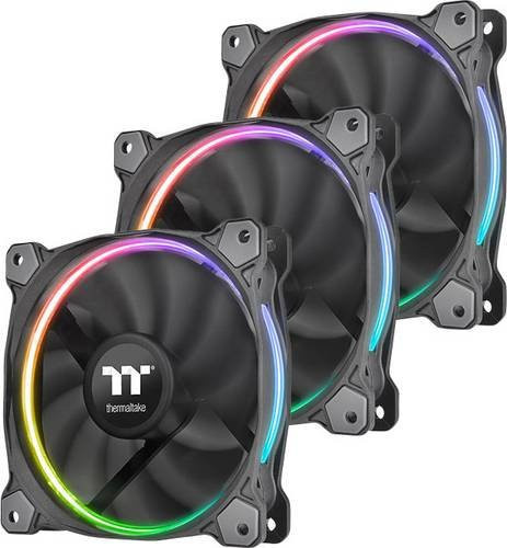 Thermaltake RIING 14 RGB LED PC-Gehäuse-Lüfter, Multicolour, B: 140 mm, H: 140 mm, T: 25 mm - Bild 1