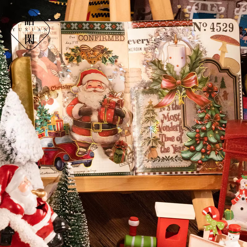 Mr. Paper Weihnachten PET Folie Aufkleber Set, 15 Teile pro Beutel, Multicolour, für DIY Scrapbook und Journaling - Bild 3