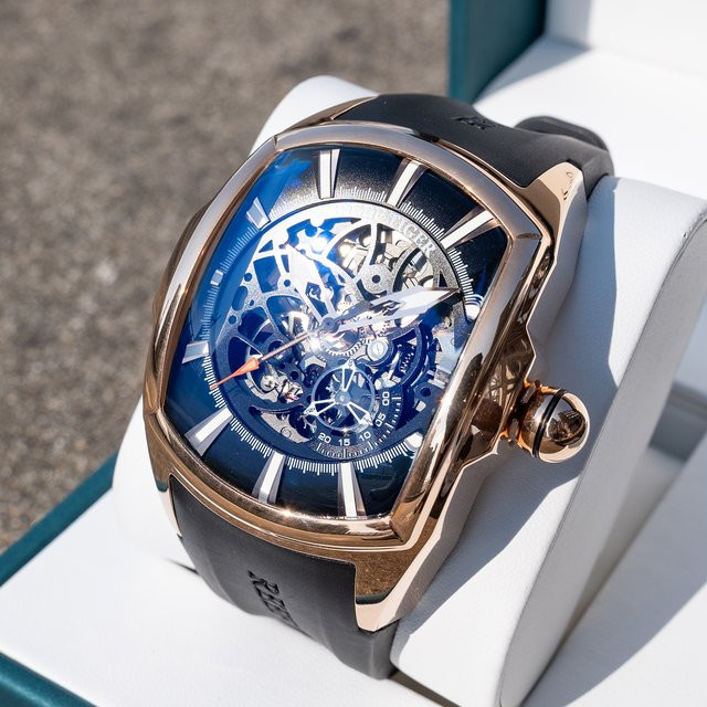 Reef Tiger Armbanduhr Automatik, Roségold, Weinfass, Herren - Bild 1