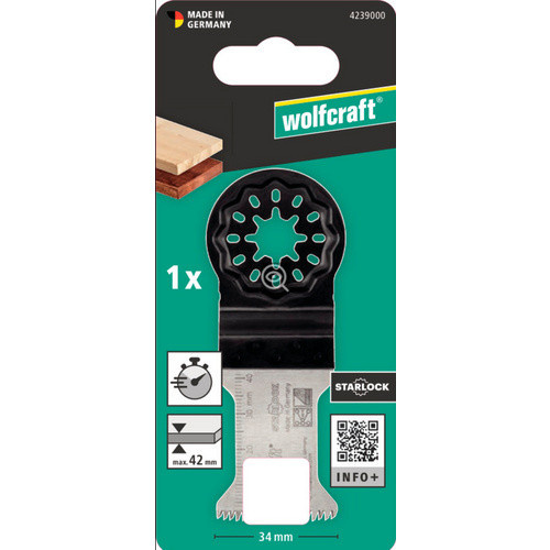 Wolfcraft Bimetall Tauchsägeblatt für Holz und Kunststoff in Silber - Bild 3