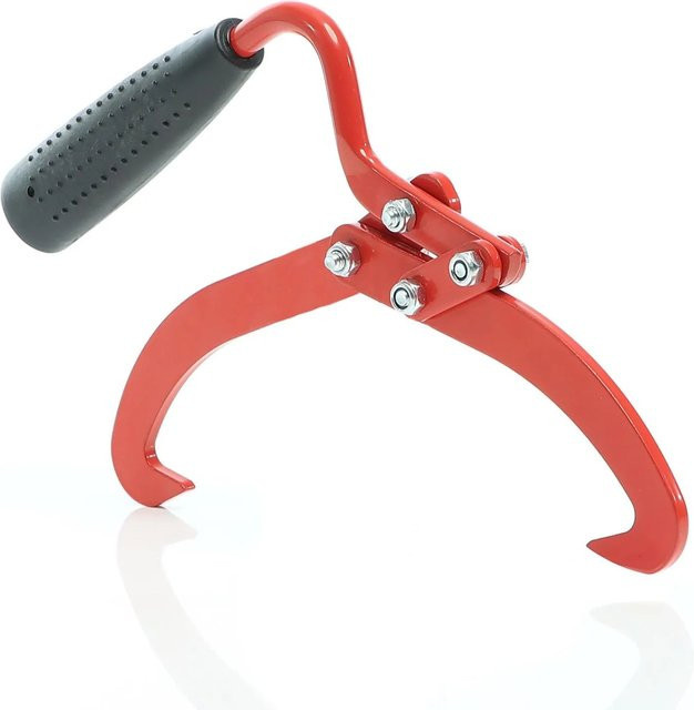 Xpotool Holzzange Rot als Handpackzange und Verladehilfe mit bis zu 75kg Tragkraft, H x B x T: 34 x 15 x 3 cm - Bild 1