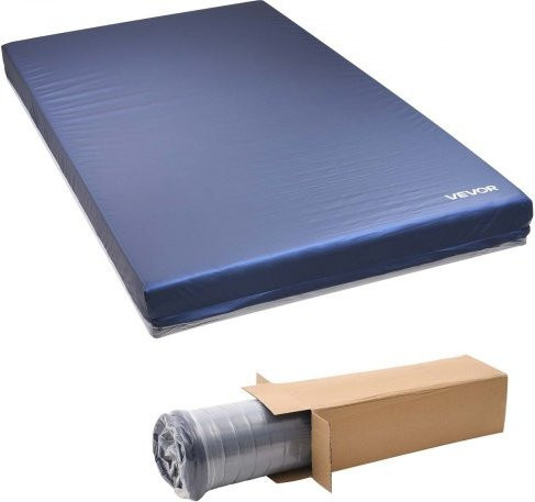VEVOR Medizinische Pflegematratze aus Doppelschicht-Schaumstoff in Perlblau, wasserdichte Matratze zur Dekubitusprophylaxe, B/T/H: 203,0 x 106,7 x 15,3 cm - Bild 1
