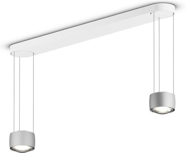 Occhio Sento sospeso due LED-Pendelleuchte in Chrom matt mit Linse-Ausführung und warmweißem Licht (2700K) - Bild 1