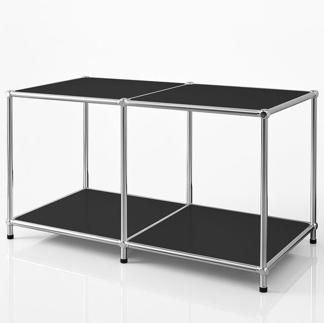 FLOORDIREKT Metallregal Concept Epure MK-016 Sideboard und Ablageregal in Schwarz oder Weiß mit mattem Finish - Bild 1