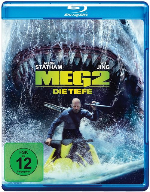 Meg 2: Die Tiefe, Jason Statham, Wu Jing, Blu-ray - Bild 1