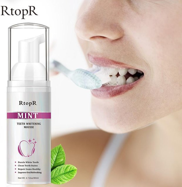 RtopR Mint Teeth Whitening Mousse, Unisex - Bild 1