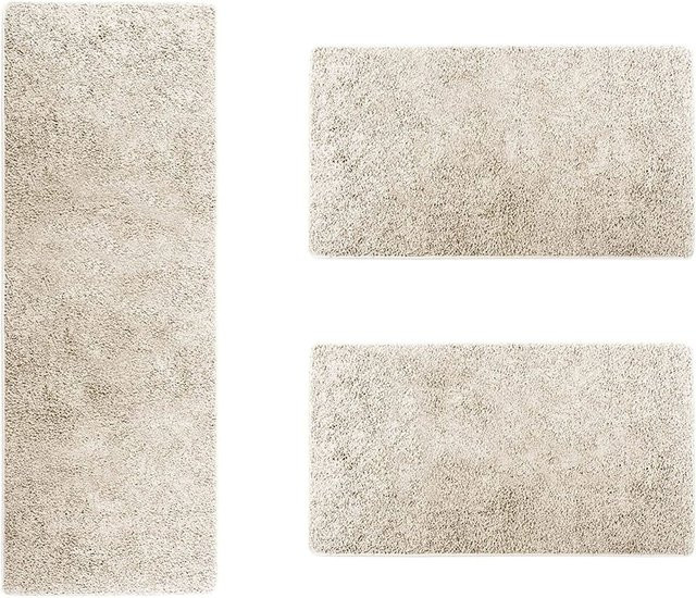 Karat Bettumrandung Barcelona Shaggy in Beige - Bild 1