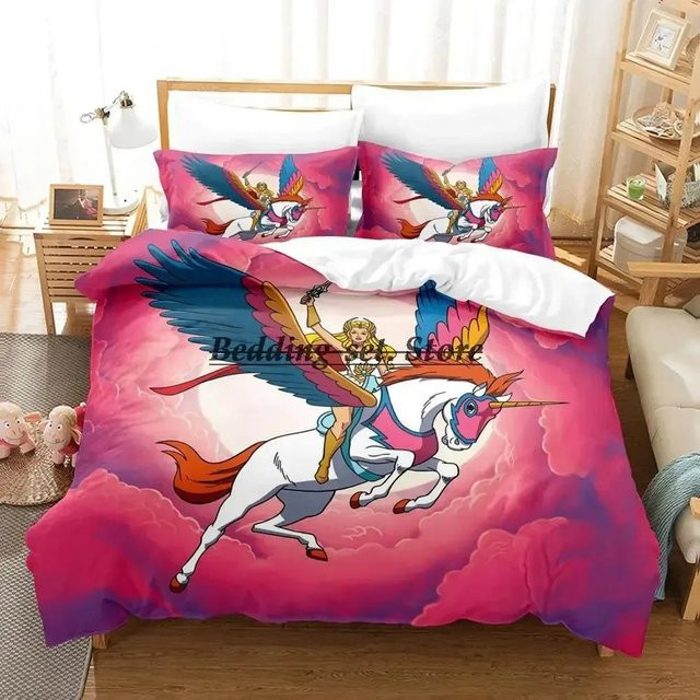 She Ra und die Prinzessinnen der Macht Bettwäsche Set mit Motiv, Mehrfarbig, B/H: 173 x 218 cm - Bild 1